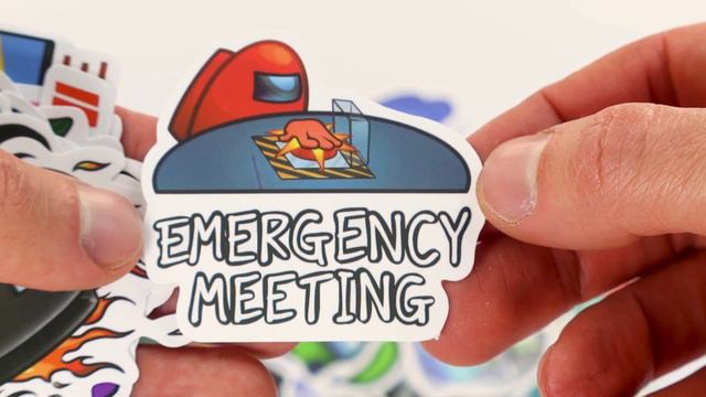 Among Us Stickers - Sticker Bomb Pack - Aliexpress Stickers Unboxing смотреть онлайн