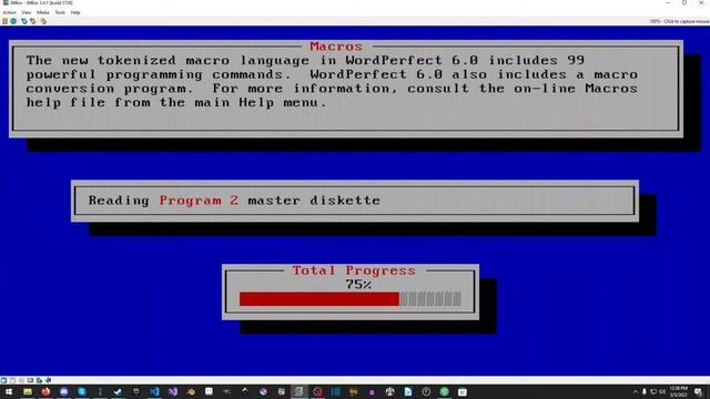 Installing Word Perfect 6 in FreeDOS смотреть онлайн