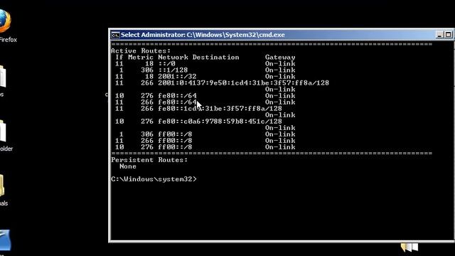 Windows command line networking: route смотреть онлайн