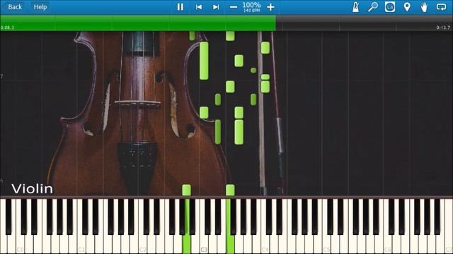 iPHONE RINGTONE OPENING ON 32 INSTRUMENTS [Synthesia] смотреть онлайн