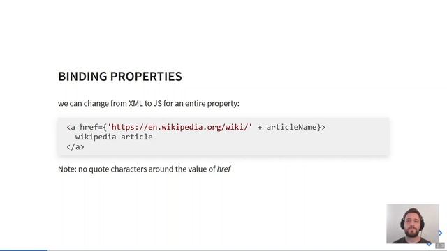 React Course, part 4.1: JSX basics: content and properties смотреть онлайн