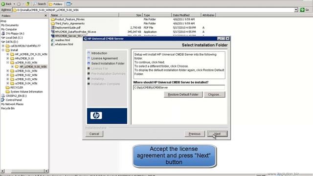 Install HP uCMDB 9.00 for WIndows смотреть онлайн