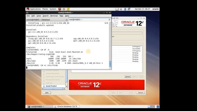 Oracle 12c installation in Redhat Linux 6 with prerequisite details смотреть онлайн