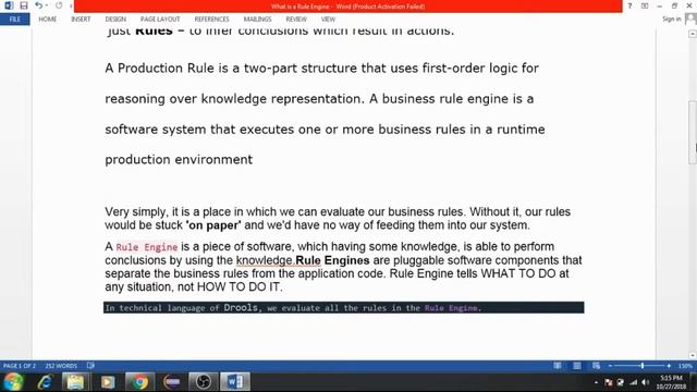 Drools Tutorial 02-what is rule engine смотреть онлайн