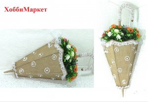 Сделала панно в виде зонтика. ХоббиМаркет