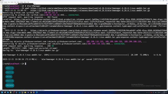 Установка Prometheus | Alertmanager | Node Exporter в ORACLE Linux 9.3 смотреть онлайн