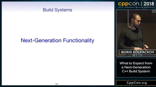 CppCon 2018: Boris Kolpackov “What to Expect from a Next-Generation C++ Build System” смотреть онлайн