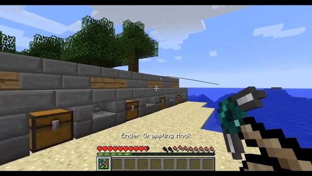 GRAPPLING HOOK MOD! - Minecraft Mod Review смотреть онлайн