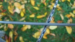 Бензопила Stihl ms 180, заточка цепи круглым напильником.