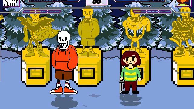 Mugen Undertale Characters Intro 2 + Carrot Papyrus Floe Victory Pose смотреть онлайн