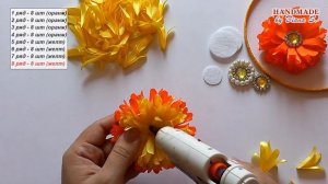 Осенний ободок. Канзаши. МК. / DIY. Kanzashi. Autumn headband.