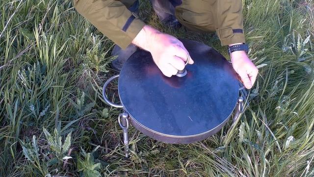 Самая лучшая сковорода из диска бороны с крышкой *Диаметр 400 мм * Качественная сковорода для костр смотреть онлайн