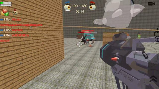 ChickenGun но мне нельзя ставиться на красный цвет. смотреть онлайн