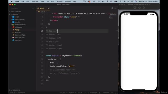 React Native Basics - 002 Flex layout and positioning смотреть онлайн