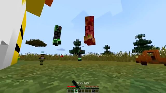 Мир уменьшился Нуб в 1 блок и Чика аниматроник фнаф в Майнкрафт ! Самая маленькая деревня жителей ! смотреть онлайн