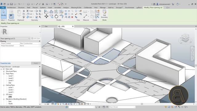 Urban Design in Revit - City Landscape Solutions in Revit Tutorial смотреть онлайн