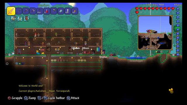 Terraria: long error wait and defeating 3 pre-hardmode bosses in one day смотреть онлайн