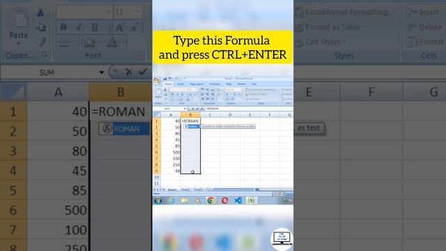 Most Useful Ms Excel Trick for Converting Number into Roman Number||thetechtutors смотреть онлайн