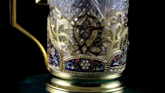 Апанде: серебряный подстаканник с эмалью Кубачи смотреть онлайн