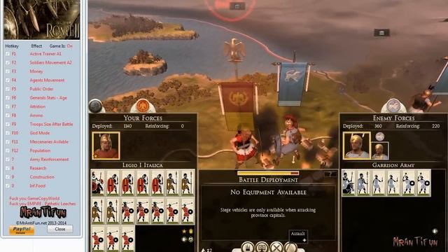Total War Rome 2 Emperor Edition V2.0.0 Trainer +15 смотреть онлайн