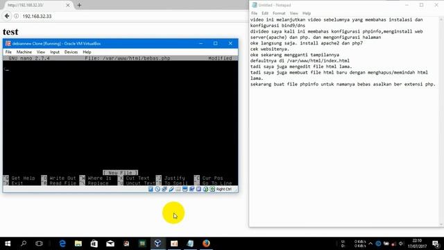 debian 9 how to install and configuration webapache2,php7 смотреть онлайн