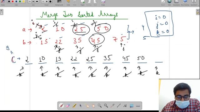 Merge two sorted arrays | Module : TnS complexity | In Hindi | C++ | Video_4 смотреть онлайн