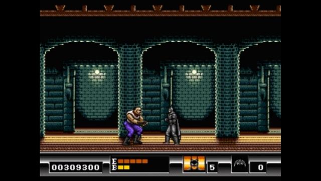 Sega Mega Drive 2 (Smd) 16-bit Batman Level 6 Final Gotham Cathedral