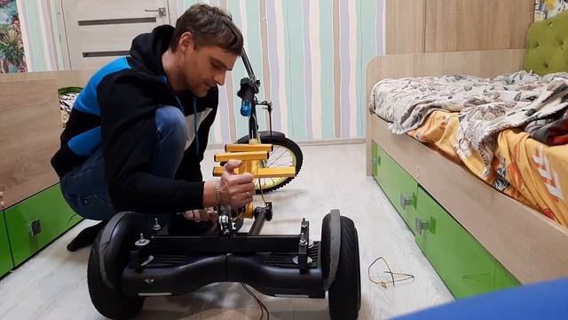 #стройка2021,Трицикл из гироскутера своими руками смотреть онлайн