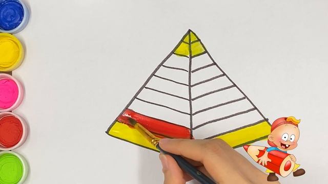 Нарисуй пирамиду для детей / Bolalar uchun Piramida chizish / Draw Pyramid For Kids смотреть онлайн