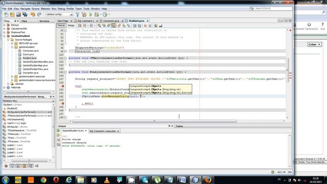 Application Java avec Netbeans + BD Oracle XE смотреть онлайн