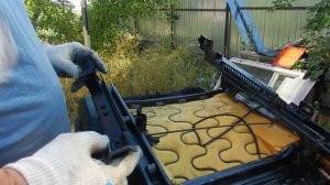 ремонт крепления полозьев сиденья у  Дэу нексии