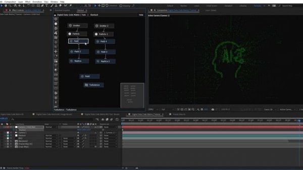 Digital Data Code Matrix Animation in AE | After Effects Tutorial