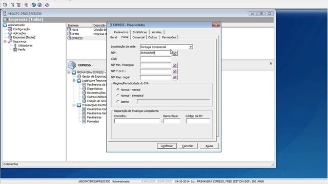 Aula 1 - Primavera Express - Configuração da Empresa смотреть онлайн