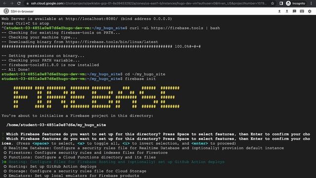 Deploy a Hugo Website with Cloud Build and Firebase Pipeline || #qwiklabs || #GSP747 смотреть онлайн