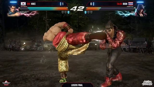 Knee (Feng) vs. Book (Akuma/Jin) - 2023 TWT Masters - Combo Breaker 2023: Losers Finals смотреть онлайн