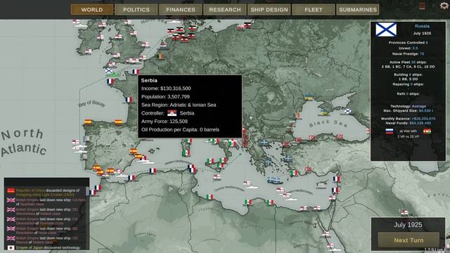 Сила Советского Союза в Ultimate Admiral Dreadnoughts! Кампания, часть 6.