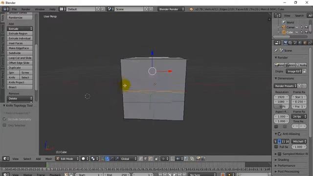 Blender Knife Tool смотреть онлайн