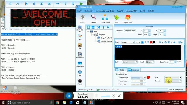 SINGLE SIDE PROGRAM LED PLAYER (V6.0) смотреть онлайн