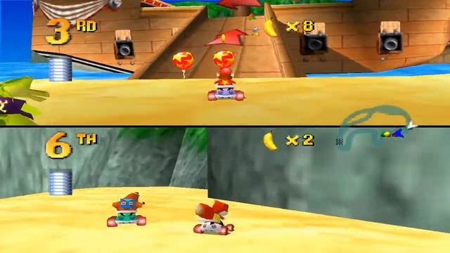 Diddy Kong Racing - Sherbet Island | Cresent Island Silver Coins Challenge смотреть онлайн