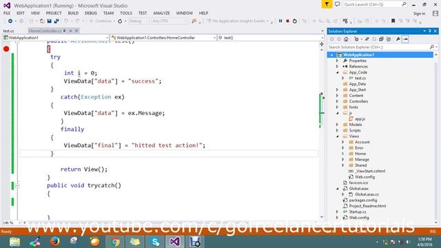 try,catch & finally in c# asp net mvc смотреть онлайн