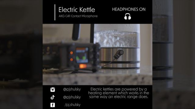 Water Kettle SFX with AKG c411 Contact Microphone смотреть онлайн