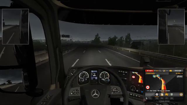 ETS2 Колесим по Европе)) там далеко далеко есть земля) смотреть онлайн