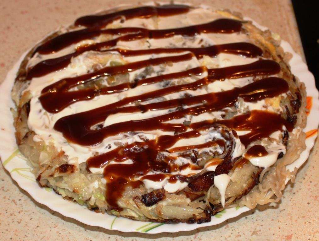 Окономияки "Осака"! Популярнейшее блюдо японского стритфуда. Готовят по всей Японии. Не пропустите! смотреть онлайн