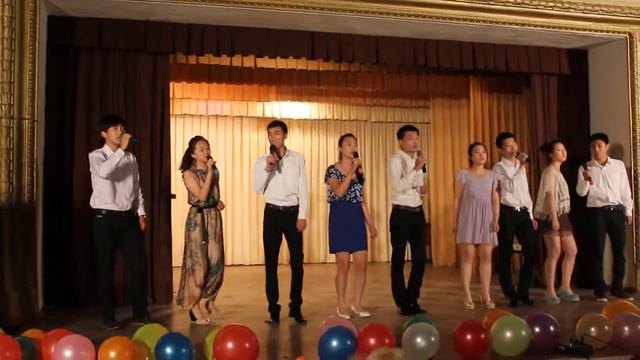 МЫ ЖЕЛАЕМ СЧАСТЬЯ ВАМ! Последний звонок-2014. Вокальная группа МФ БГПУ смотреть онлайн