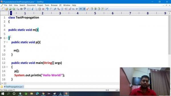 #ExceptionPropogation Exception propagation in java @WriteCodeWith Prince