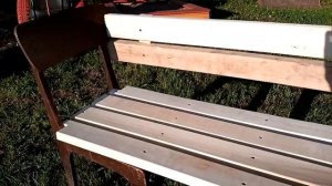 Скамейка для сада из старых стульев своими руками * Мастер-класс
