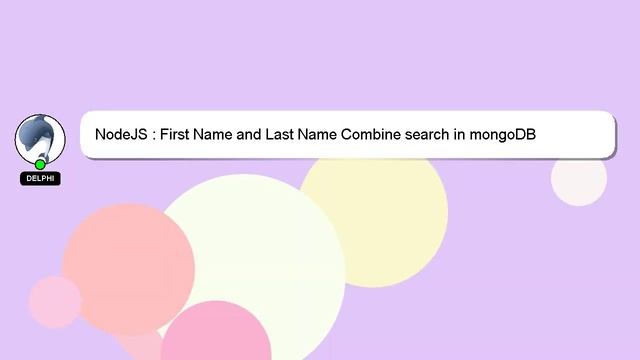NodeJS : First Name and Last Name Combine search in mongoDB смотреть онлайн