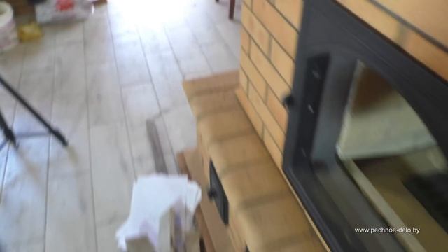 106 Построили каминопечь с хлебной камерой. Первая растопка.Мастер-печник Пинск. смотреть онлайн