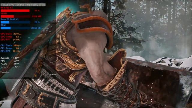 God of War Xeon E5 2696 V3 + RX 6700 XT (Original - Full HD 1080p) смотреть онлайн