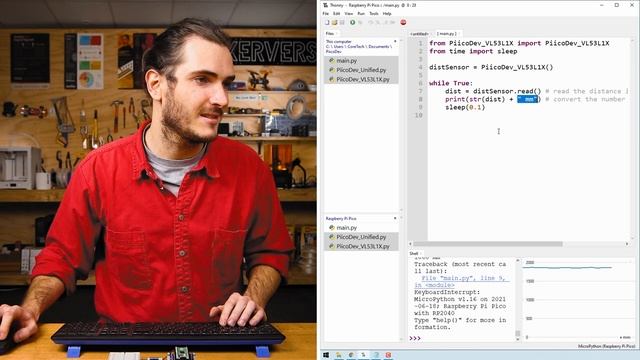 PiicoDev Distance Sensor VL53L1X | Raspberry Pi Pico Guide смотреть онлайн